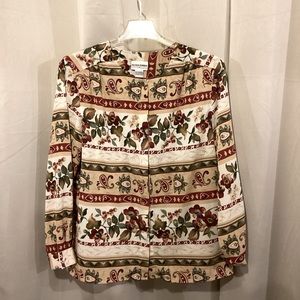 Alfred Dunner blouse, Size 16, hundred percent polyester.